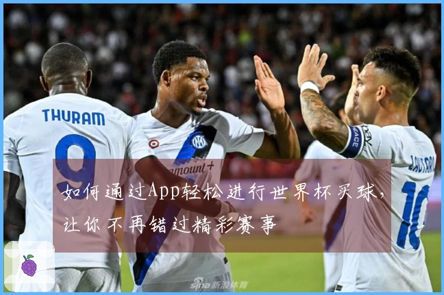 如何通过App轻松进行世界杯买球，让你不再错过精彩赛事